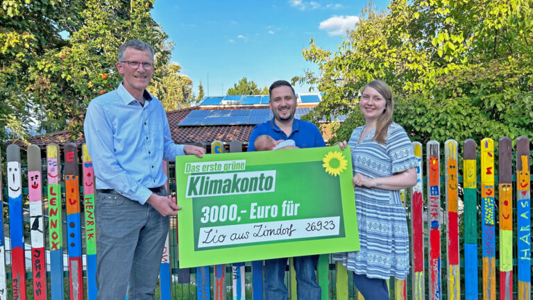 Erstes Klimakonto geht an Baby Lio aus Zirndorf